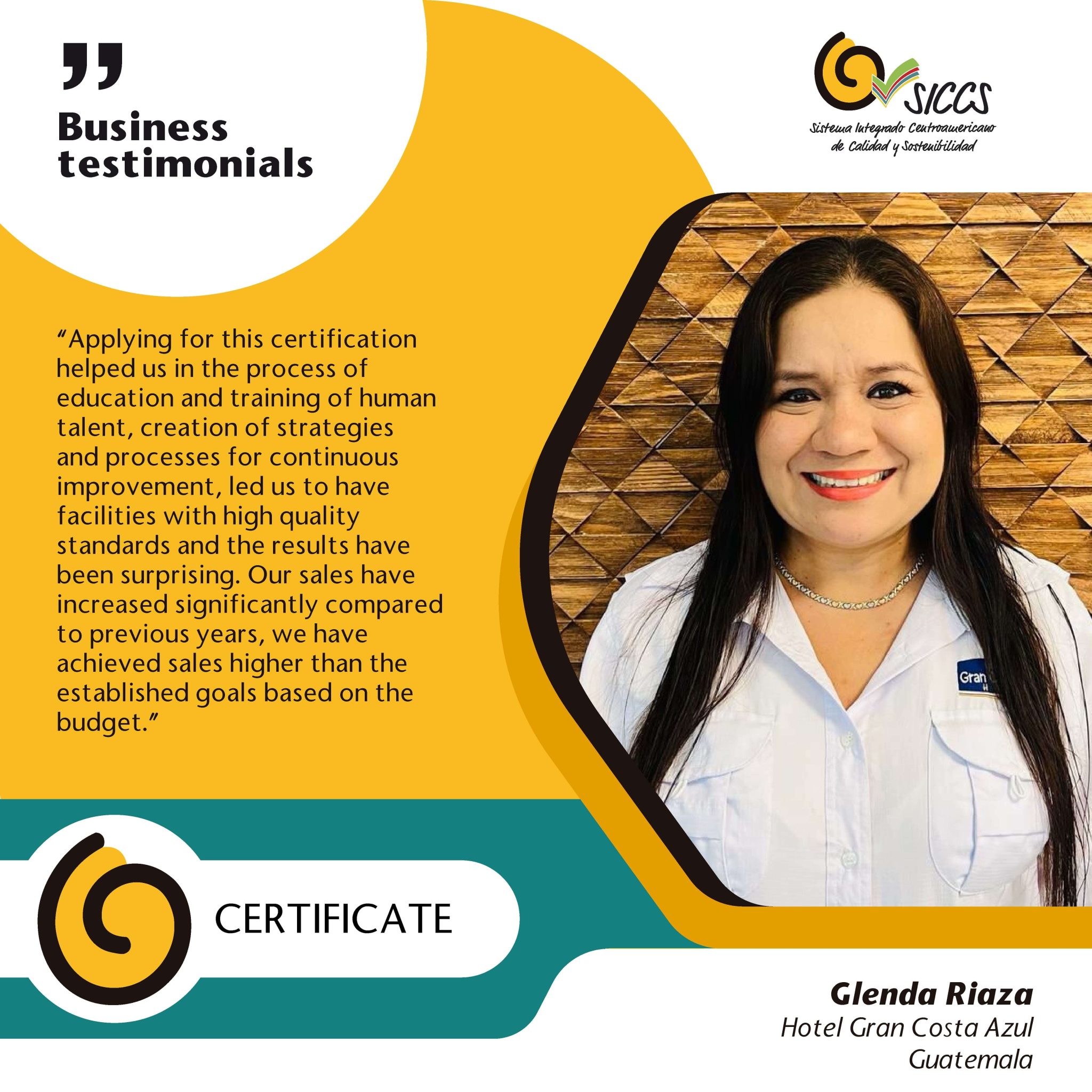 Testimoniales SICCS en Ingles-Glenda - Riaza (1)